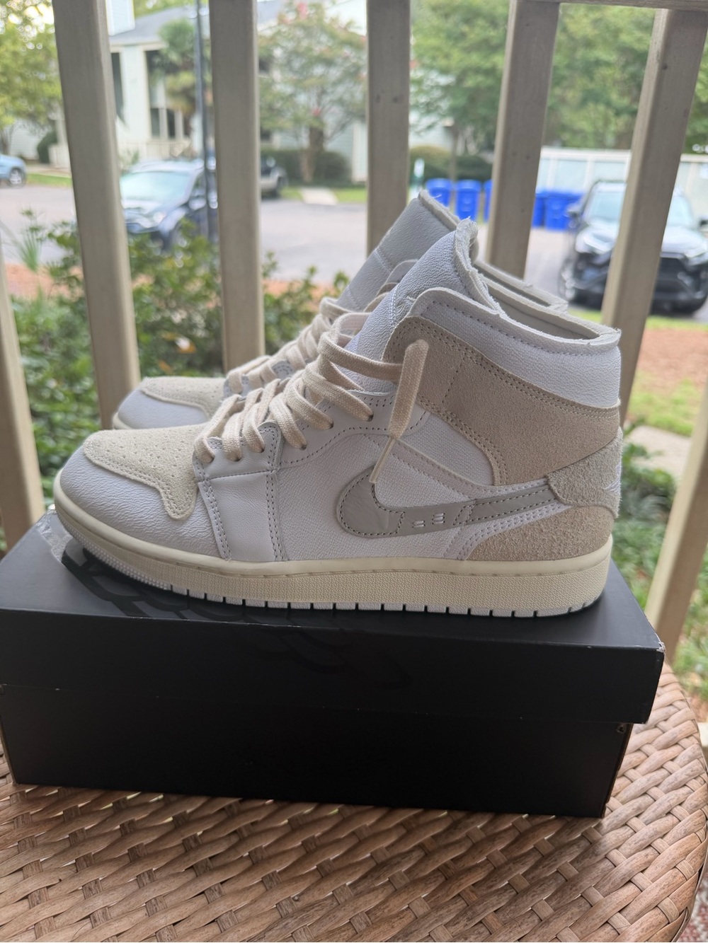 Nike Air Jordan 1 Mid SE Craft 'Inside Out - White Sail' Men’s 9